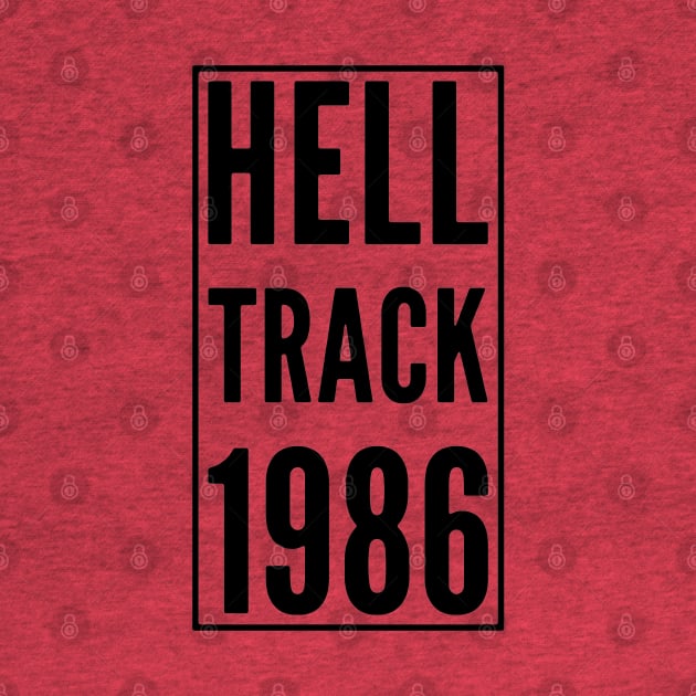 HELLTRACK 1986 BOX LOGO by Hucker Apparel